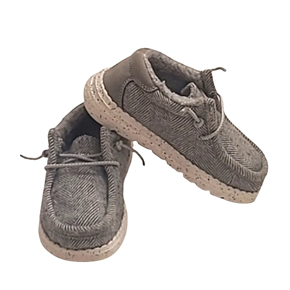 Bruno Marc Slip-On Fur Casual Loafer Unisex Knit Canvas Moccasin Sneaker Sz 9